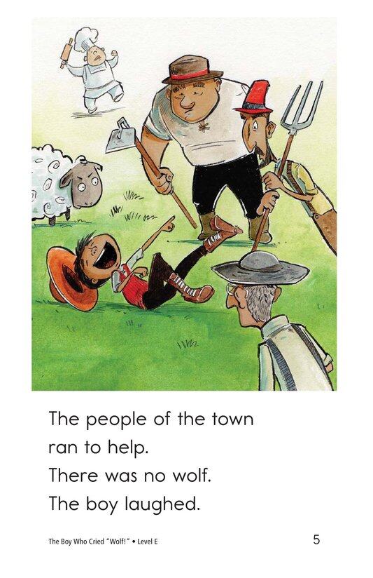 The Boy Who Cried Wolf!绘本故事第5页