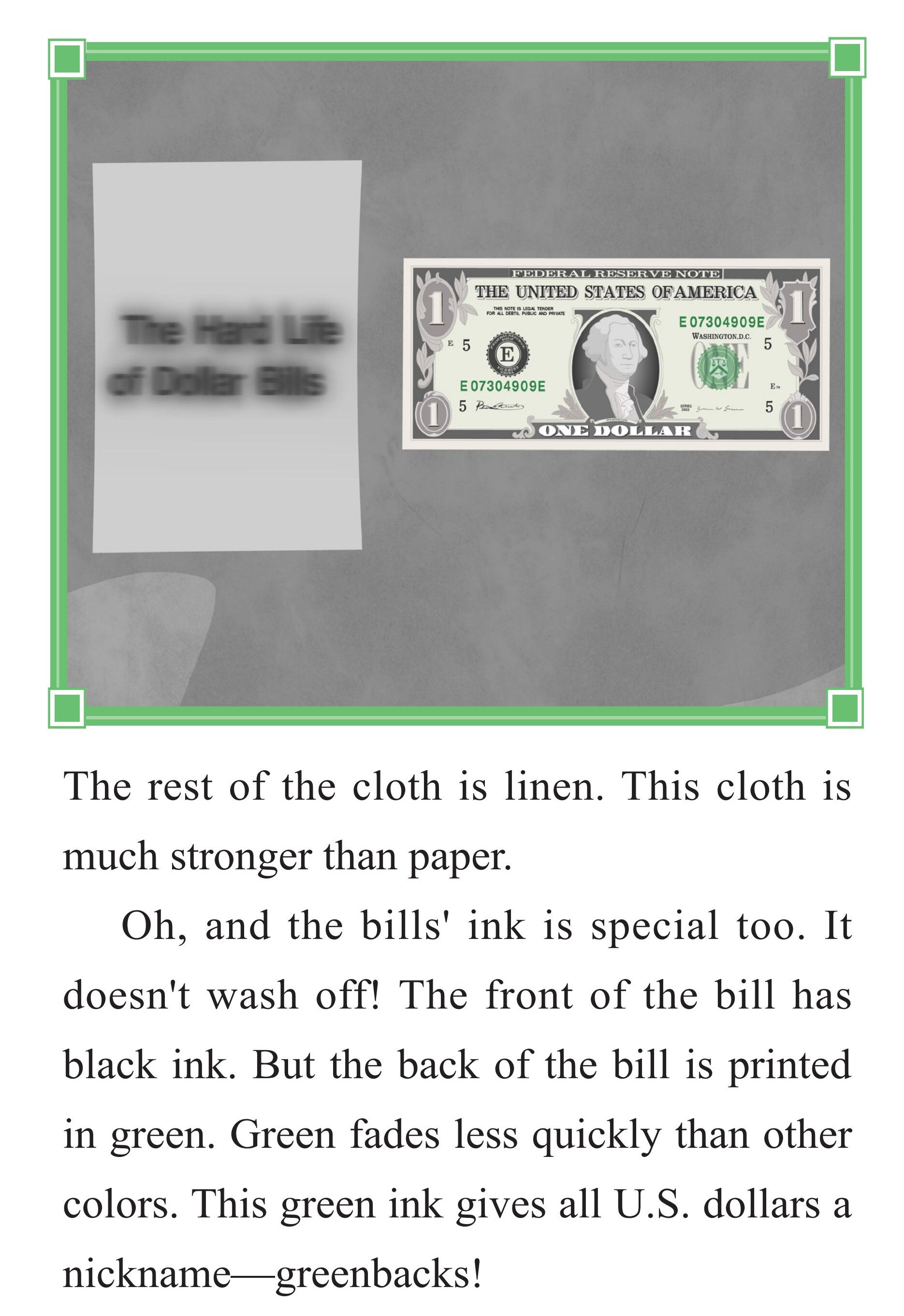 The Hard Life of Dollar Bills绘本故事第3页