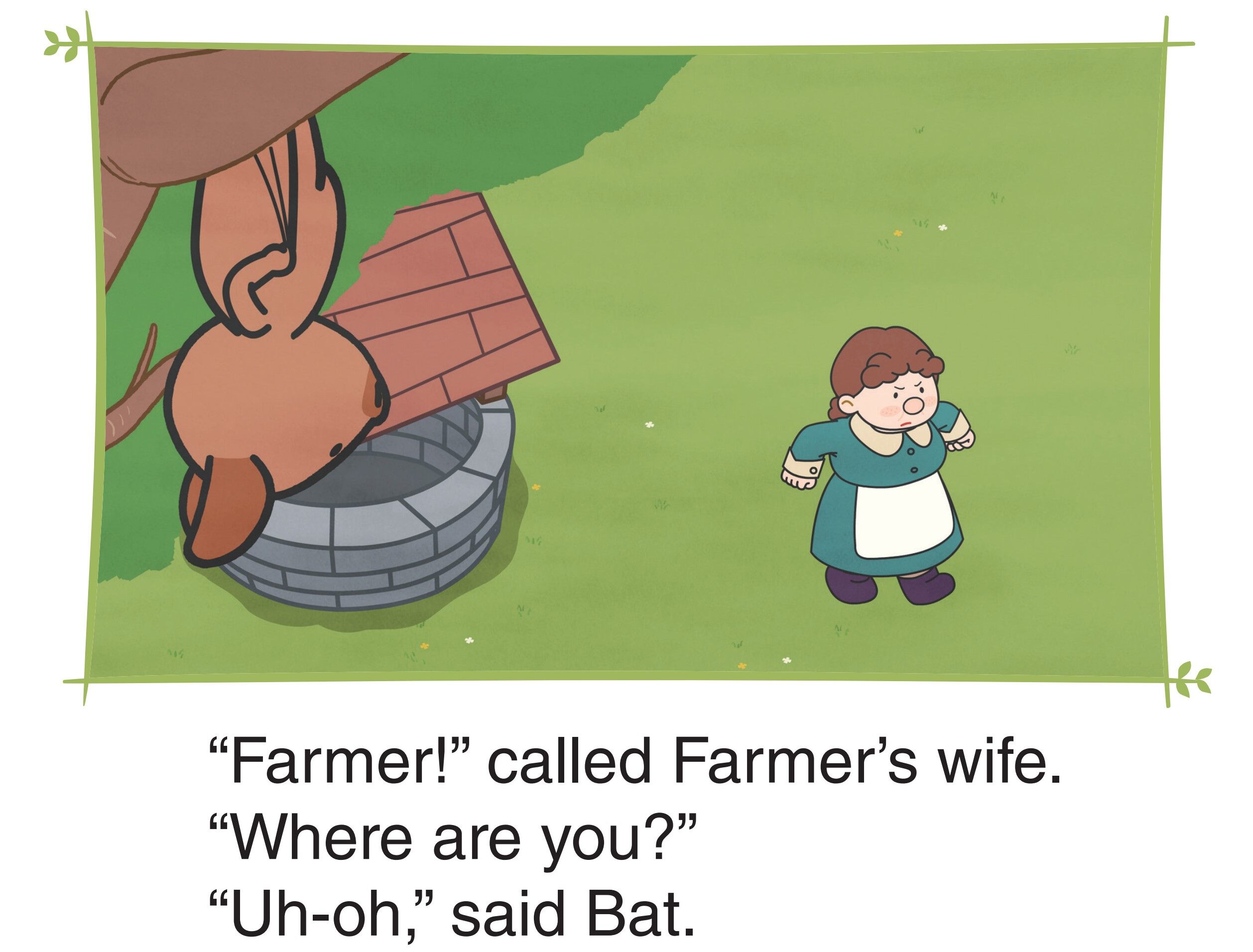 Farmer Is Lazy, Cow Is Busy绘本故事第2页