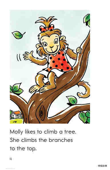 Monkey to the top绘本故事第4页