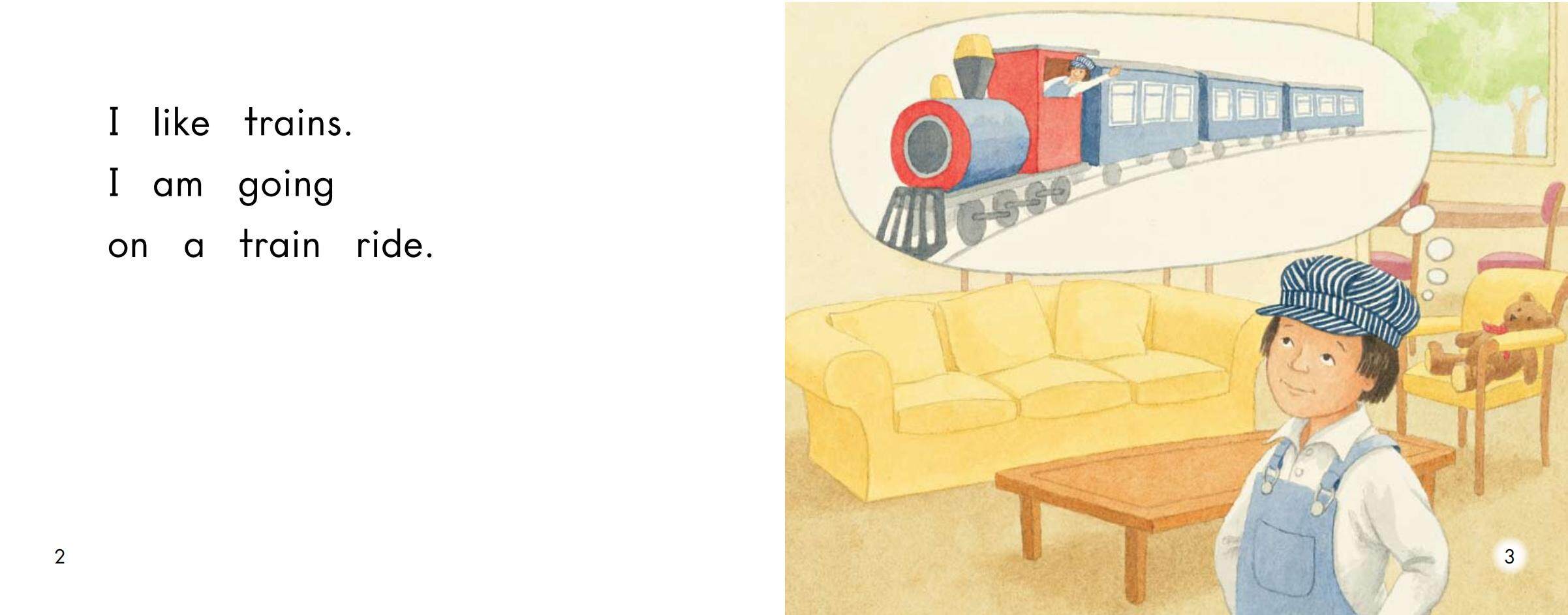 Going on a train ride绘本故事第3页