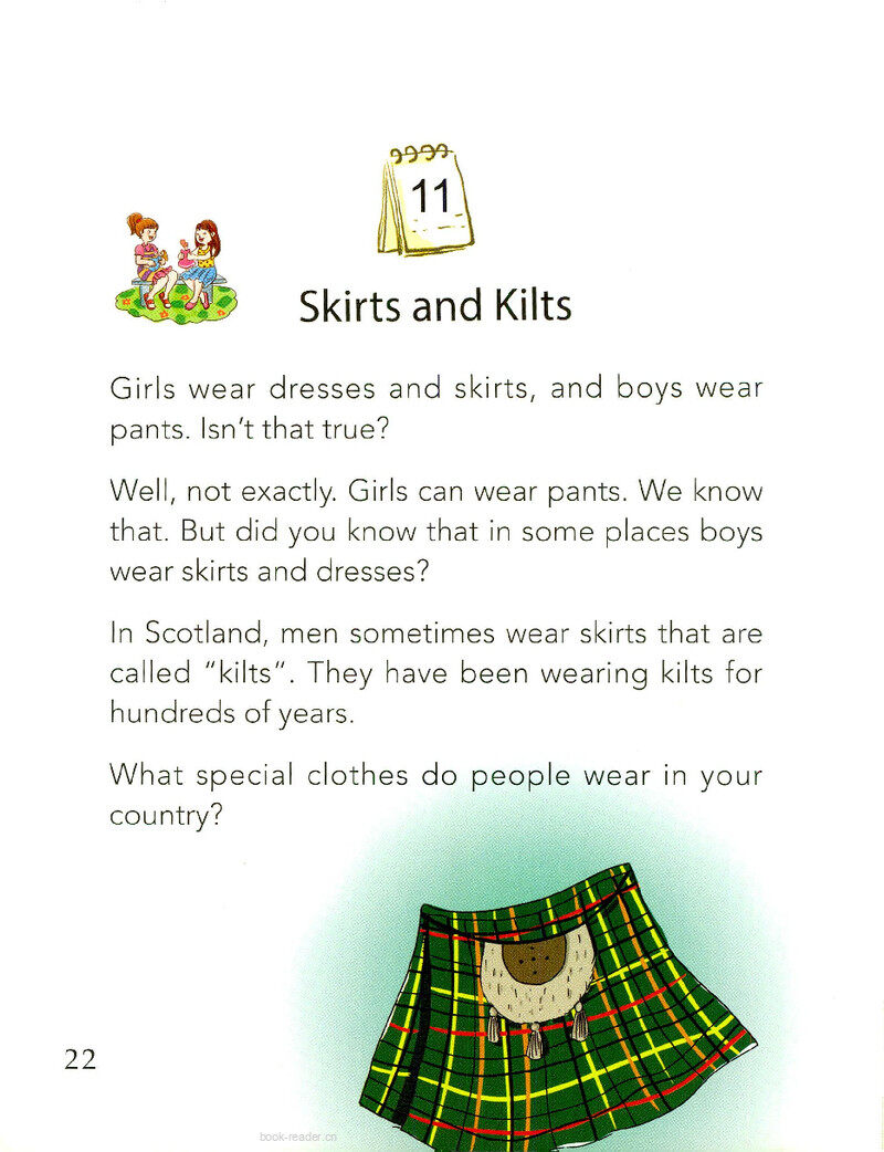 Skirts and Kilts绘本故事第2页