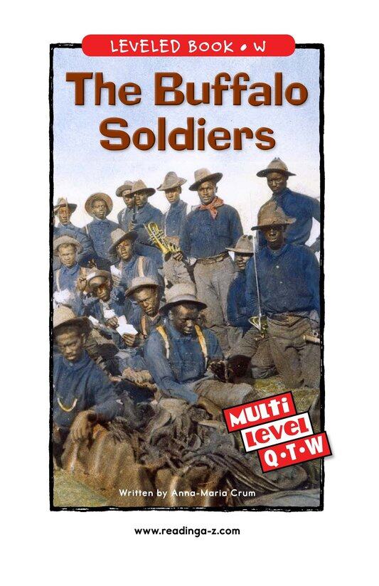 The Buffalo Soldiers绘本故事第2页