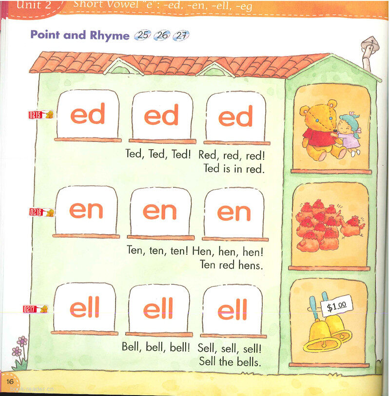 2 Short Vowel  'e'绘本故事第3页