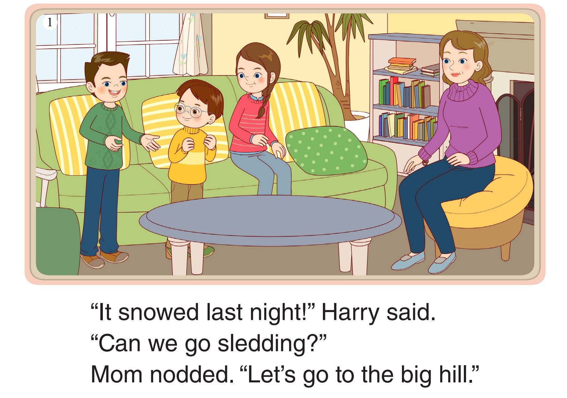 Sledding绘本故事第2页