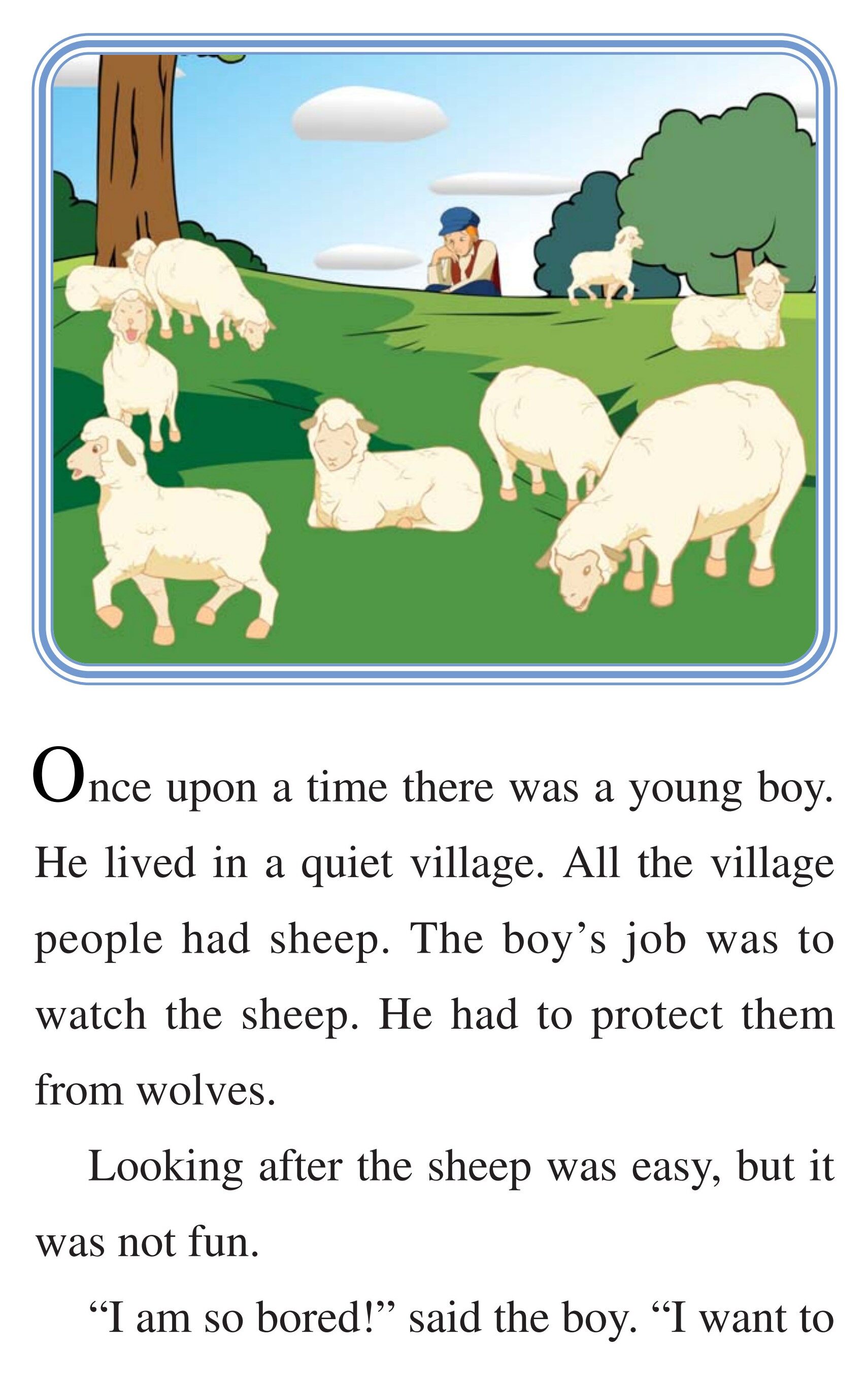 The Boy Who Cried Wolf绘本故事第3页