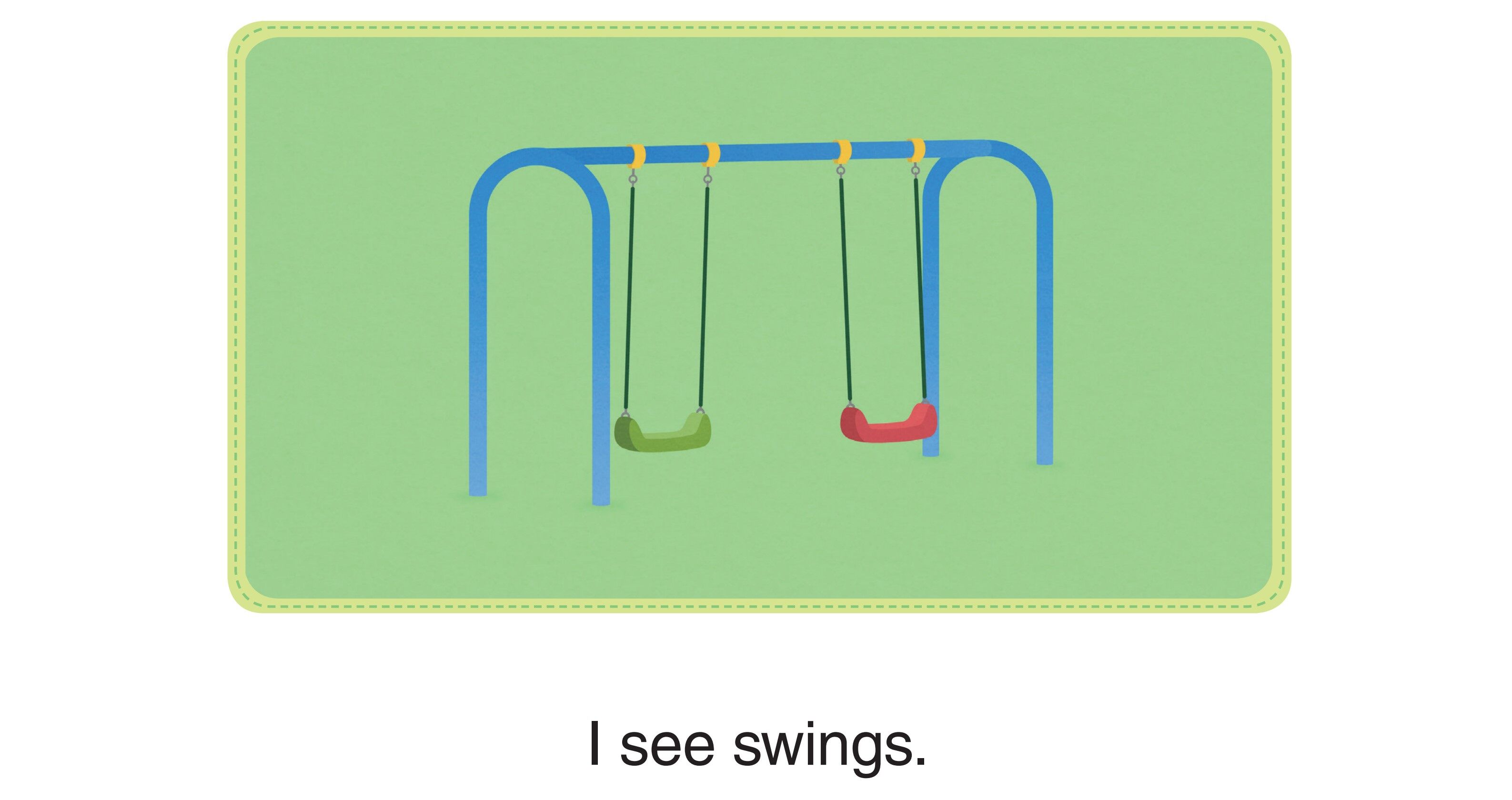 I See Swings绘本故事第2页