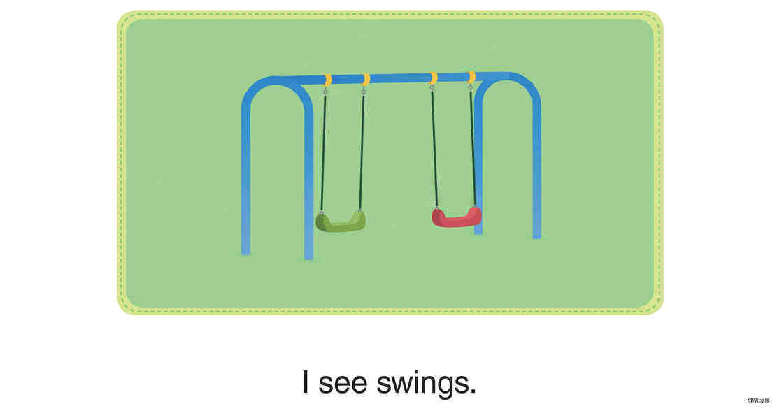 I See Swings绘本故事第2页