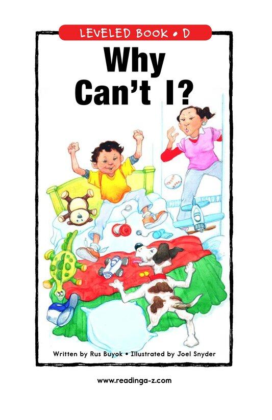 Why Can't I绘本故事第2页