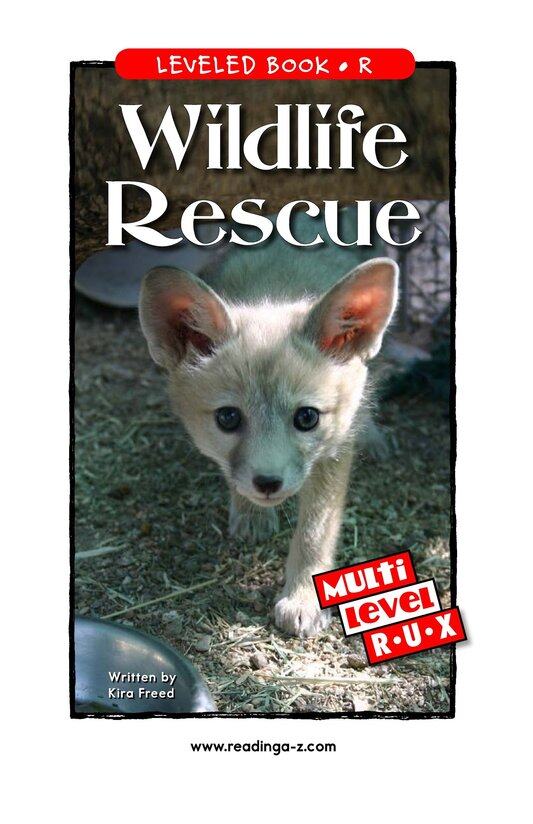 Wildlife Rescue绘本故事第2页