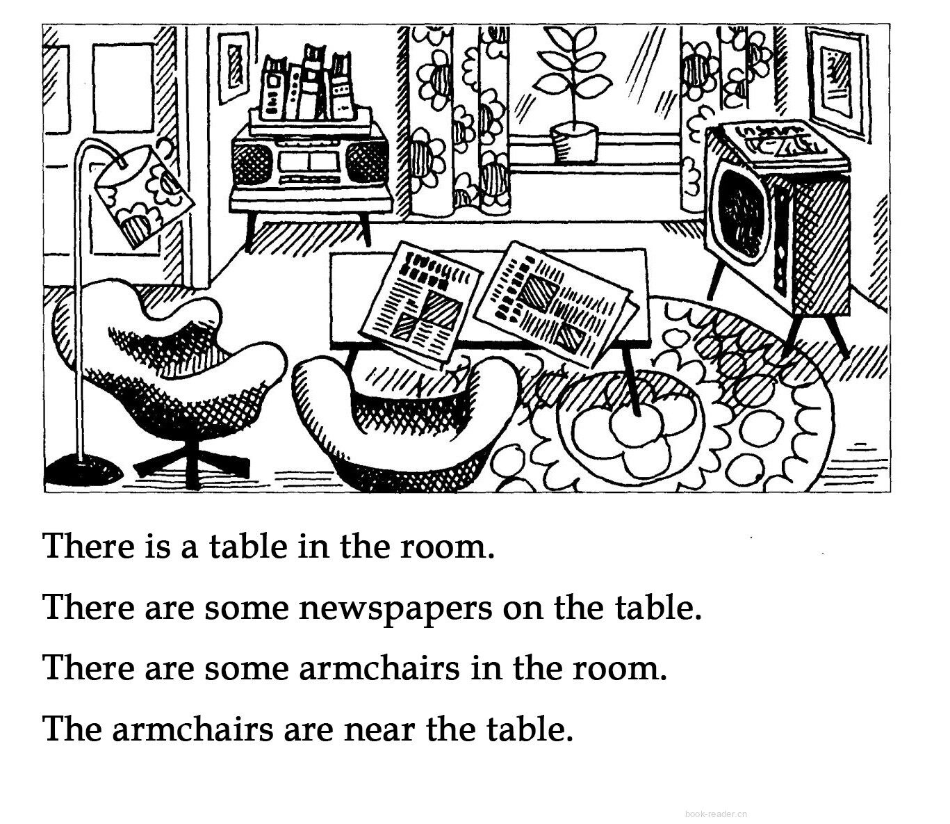 1-027 Mrs. Smith's Living Room绘本故事第3页