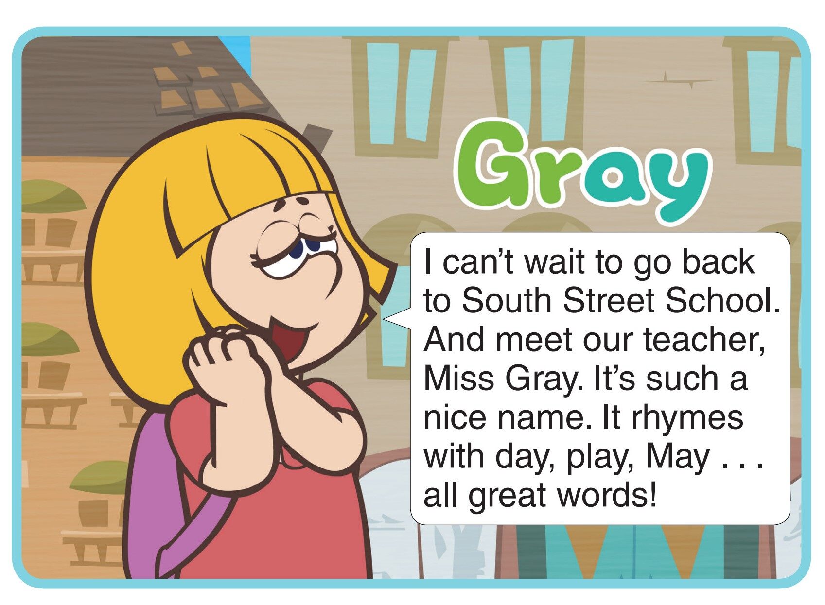 The First Day of School绘本故事第3页