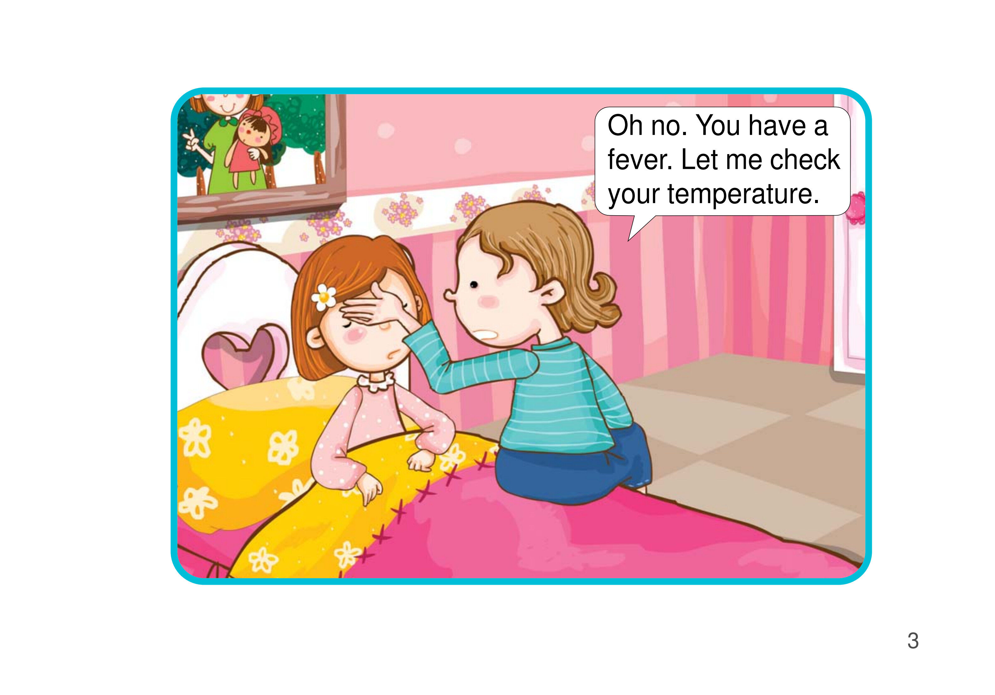 I‘m Sick,Mom!绘本故事第4页