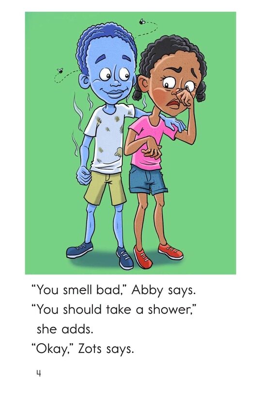 Zots Gets Clean绘本故事第4页