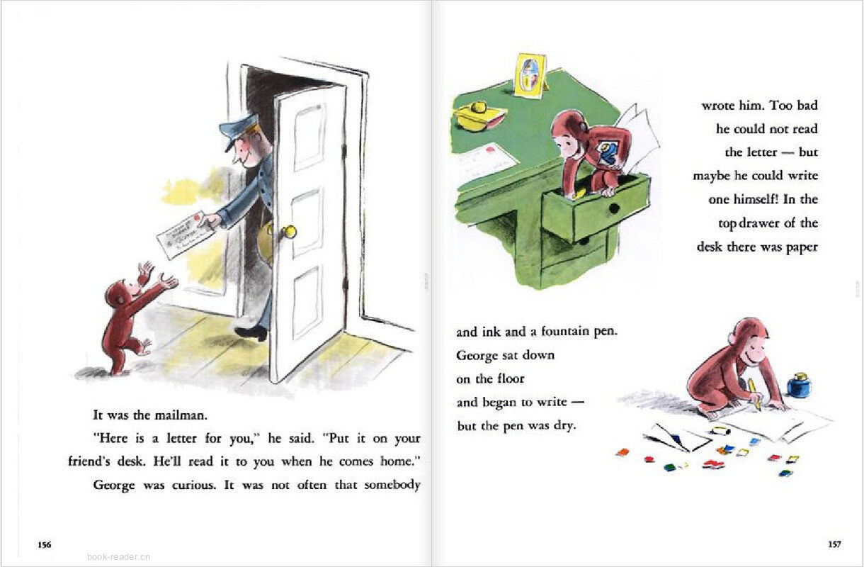 Curious George Gets a Medal绘本故事第4页