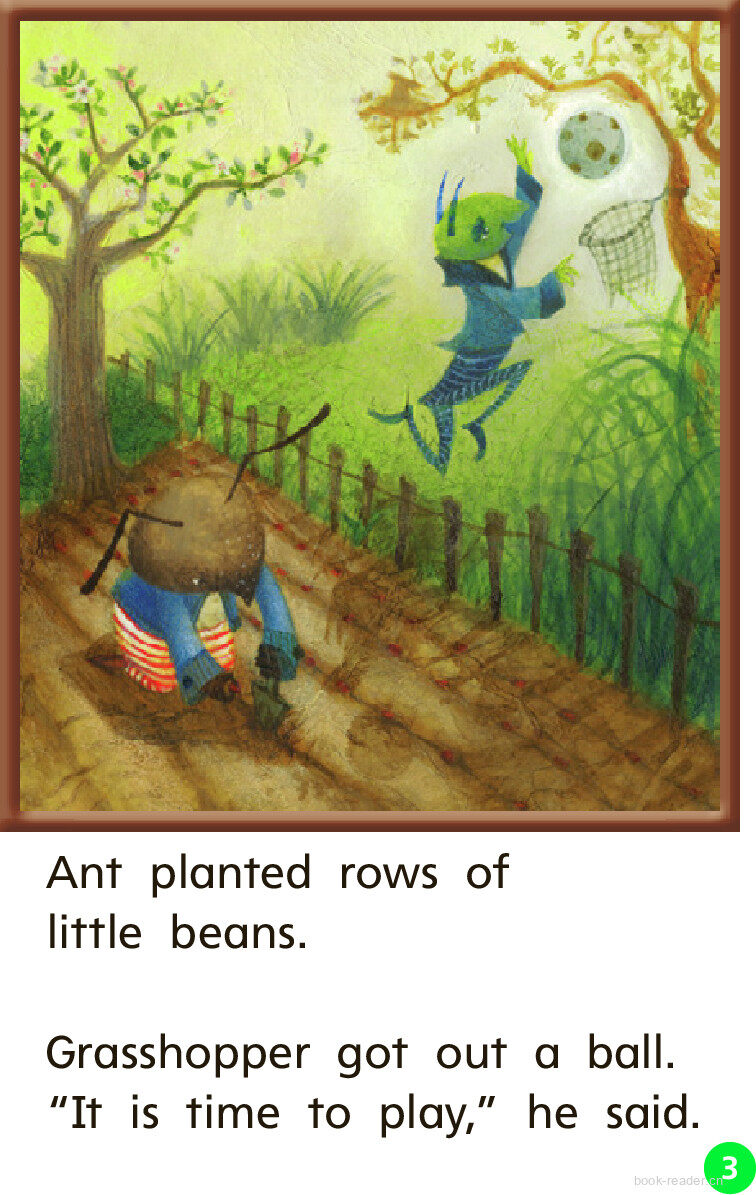 GK Beyond U06W1 Ant and Grasshopper绘本故事第4页