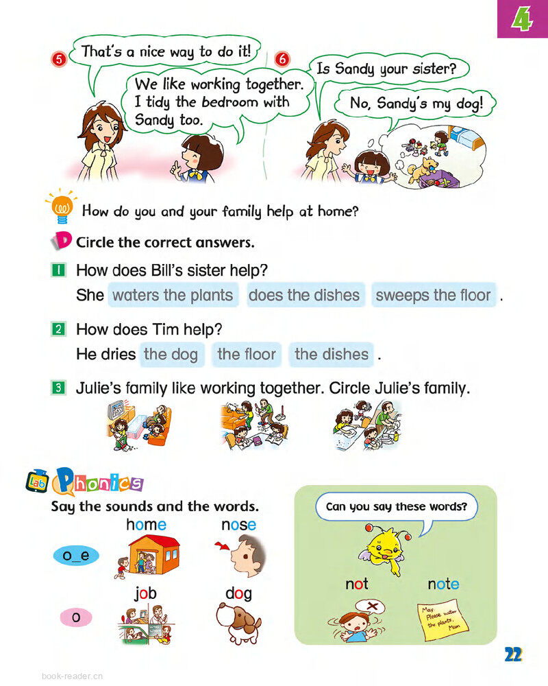 4 Helping at home绘本故事第5页