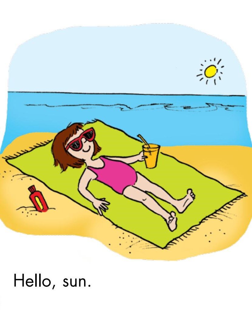 Hello Beach绘本故事第2页