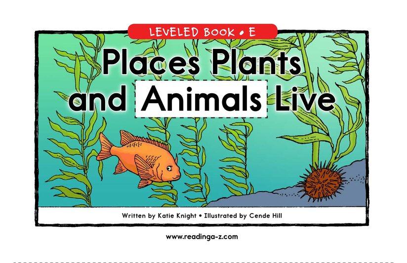 Places Plants and Animals Live绘本故事第2页