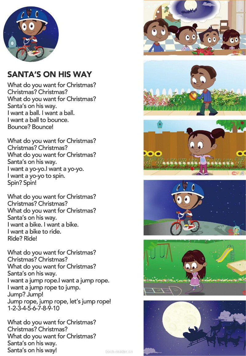 Santa's On His Way绘本故事第2页