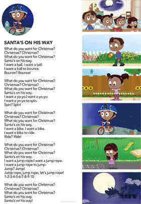 Santa's On His Way绘本故事第2页