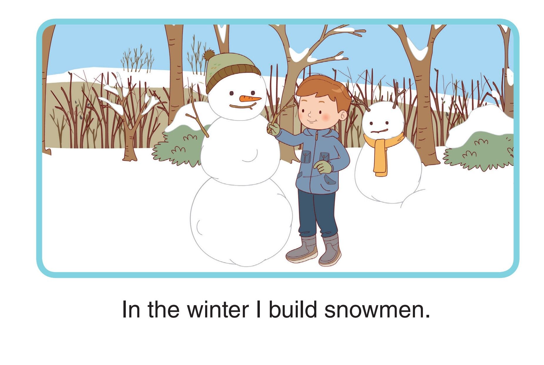 Summer and Winter Fun绘本故事第3页