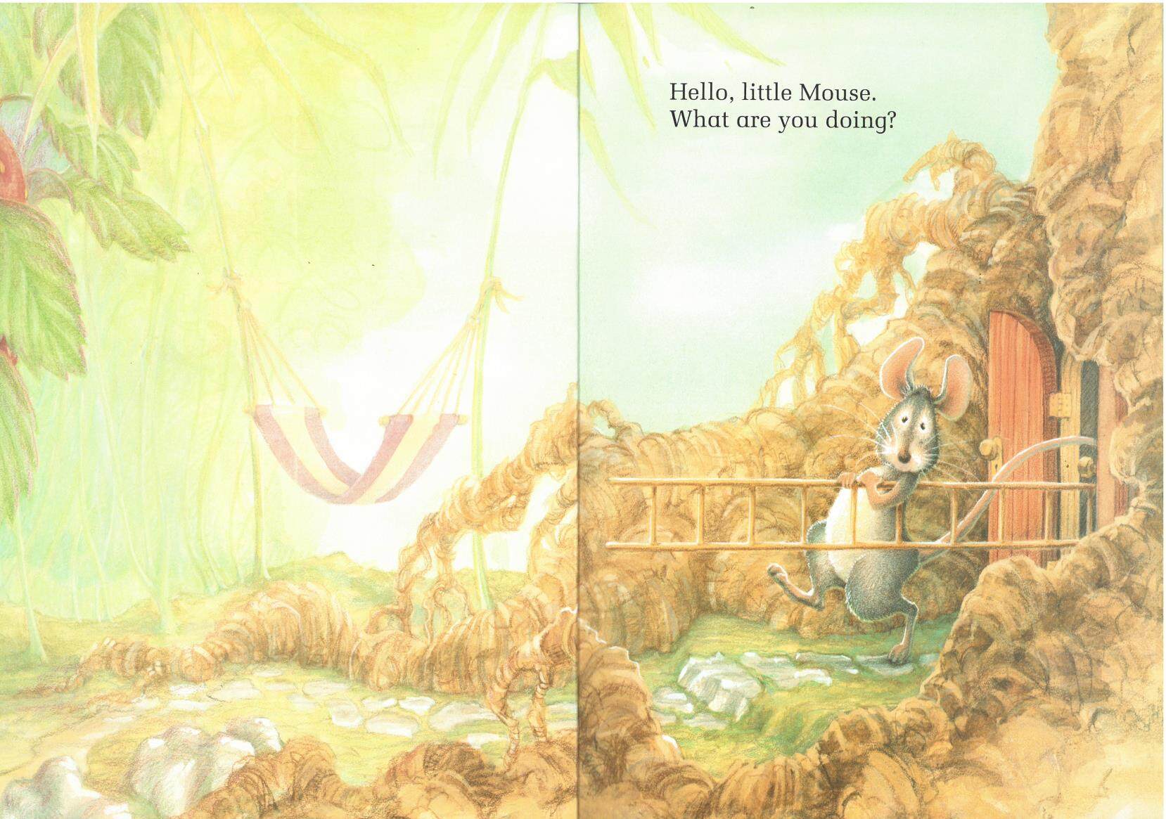 The Little Mouse, the Strawberry,  the Hungry Bear绘本故事第3页