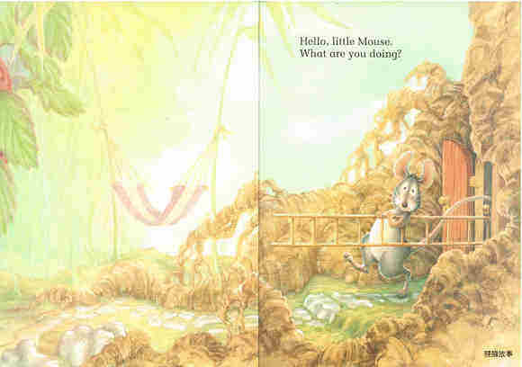 The Little Mouse, the Strawberry,  the Hungry Bear绘本故事第3页