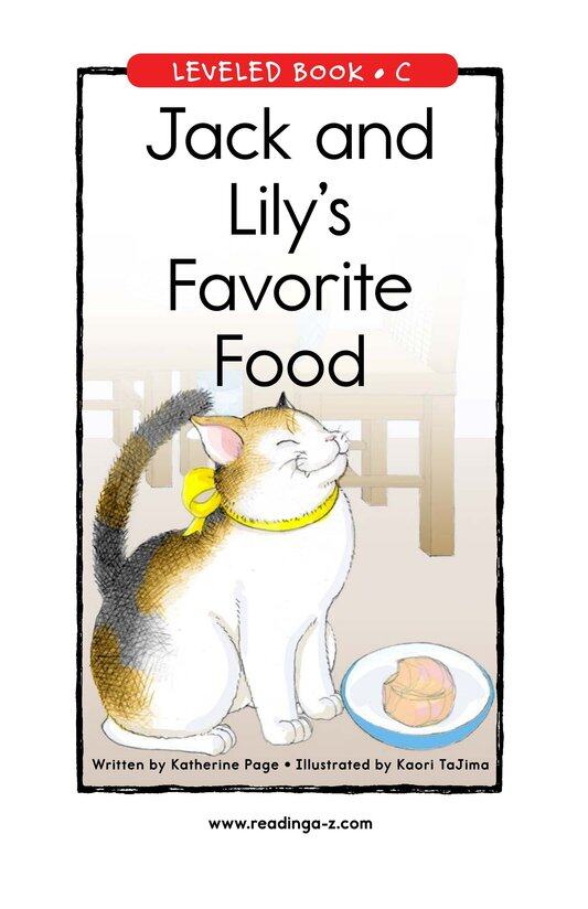 Jack and Lily's Favorite Food绘本故事第2页