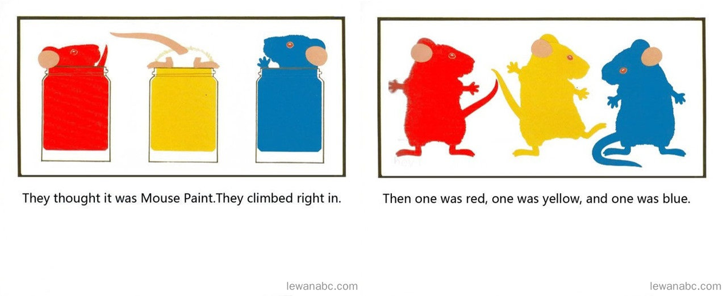 (46周)Mouse Paint绘本故事第5页