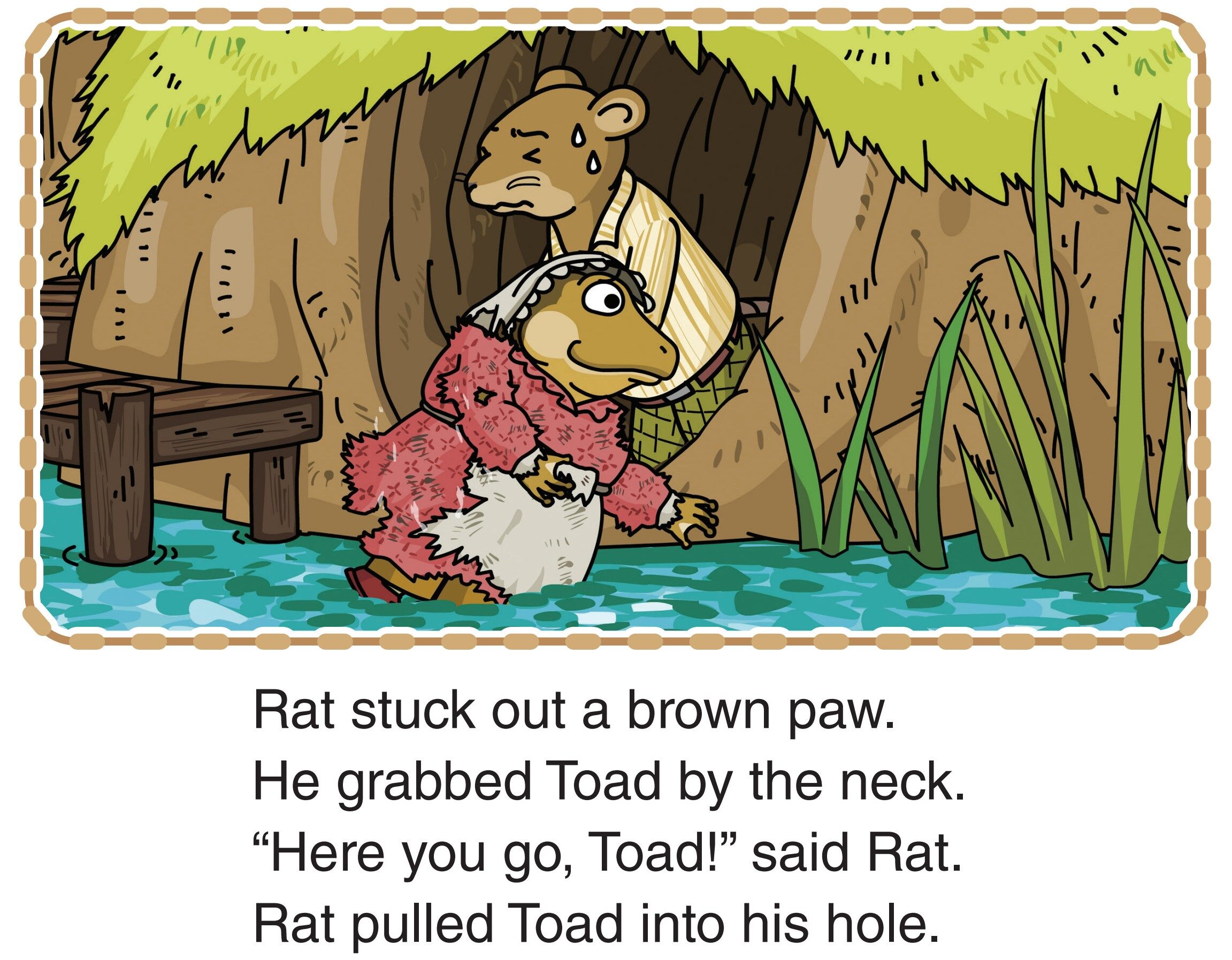 Saved by Water Rat绘本故事第3页