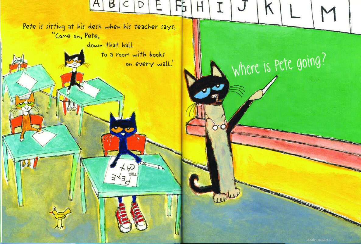 Pete the Cat  Rocking in My School Shoes绘本故事第5页