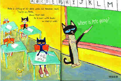 Pete the Cat  Rocking in My School Shoes绘本故事第5页