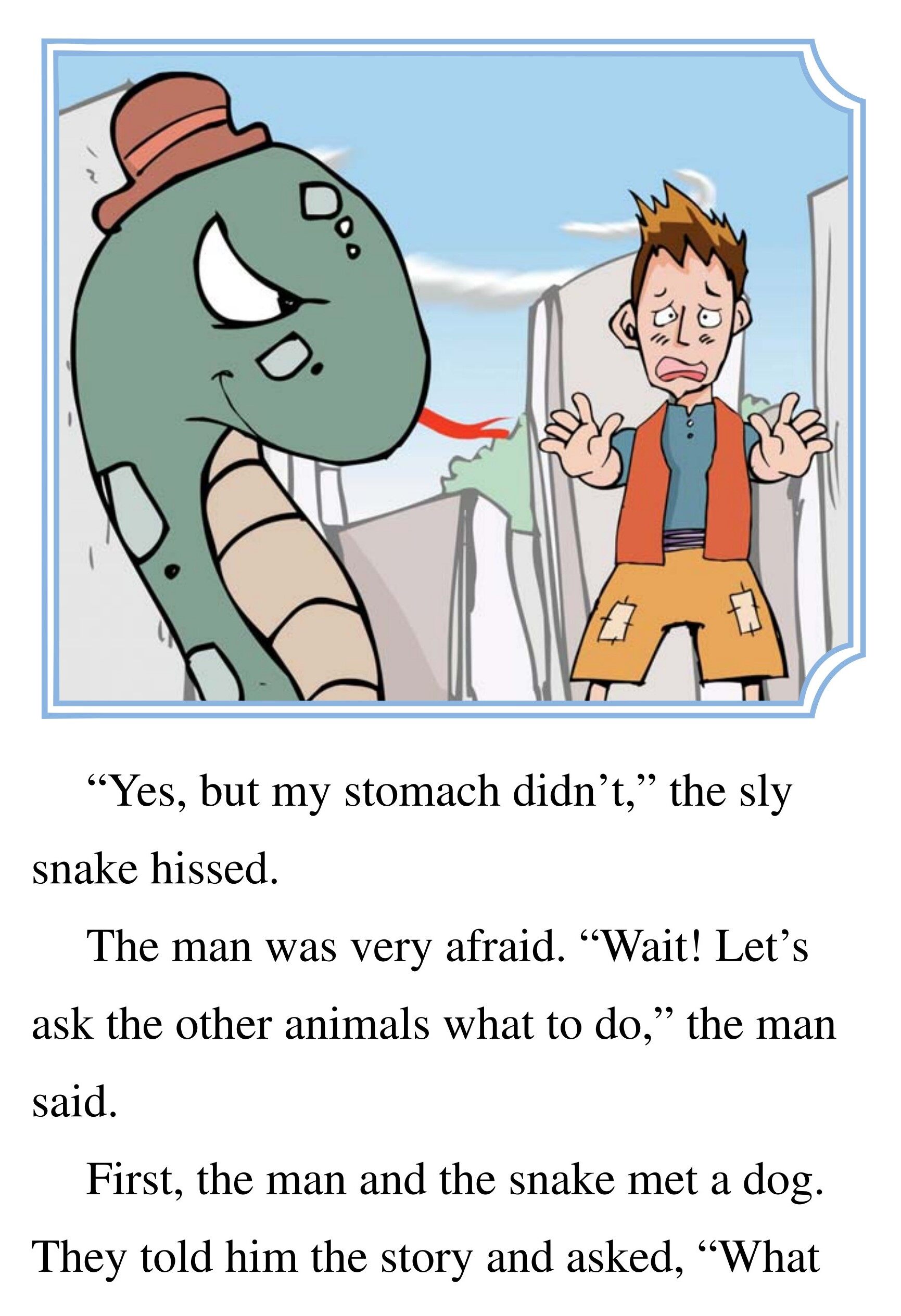 The Man, the Snake, and the Fox绘本故事第5页