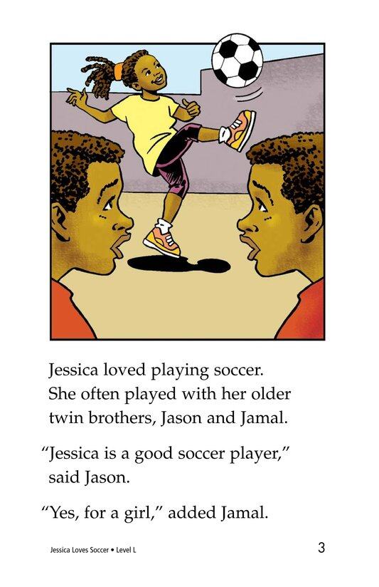 Jessica Loves Soccer绘本故事第3页