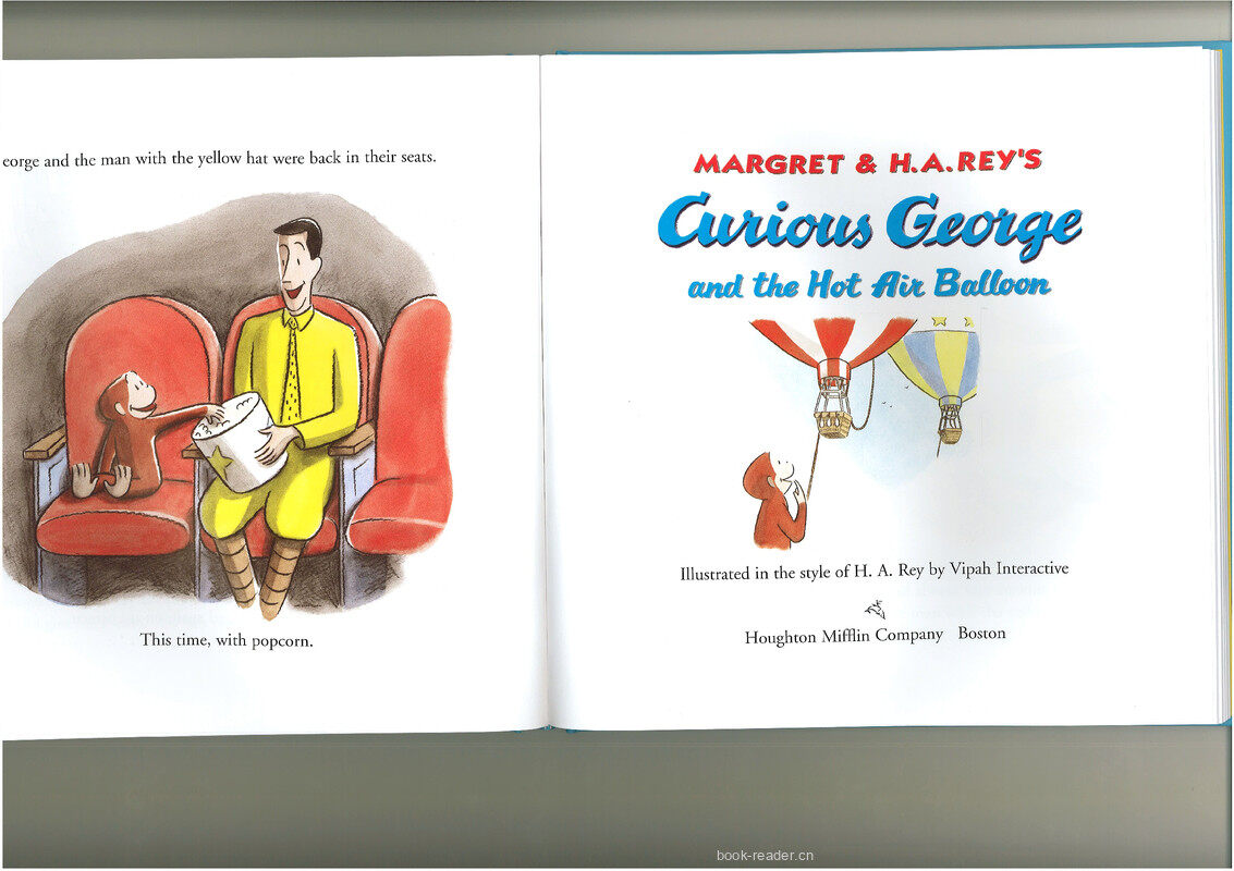 Curious George and the Hot Air Ballon绘本故事第2页