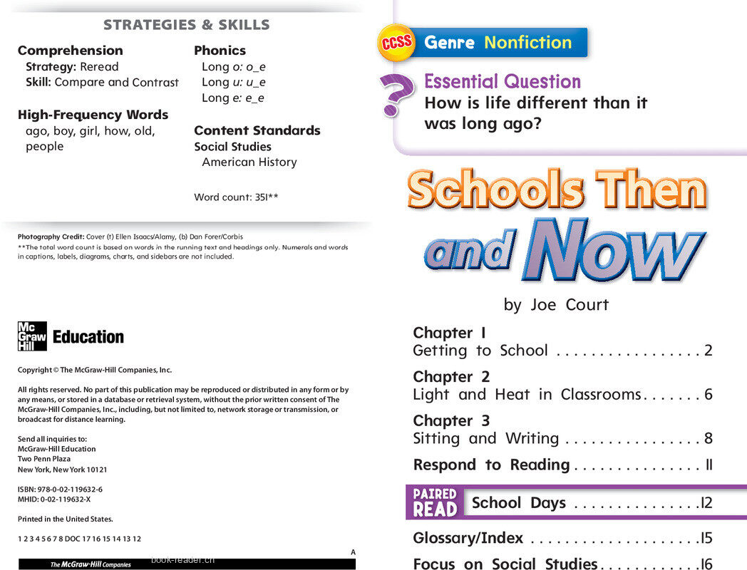 G1 Bey U3W4 Schools Then and Now绘本故事第3页