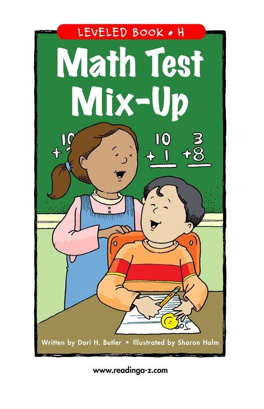 Math Test Mix-Up绘本故事第2页
