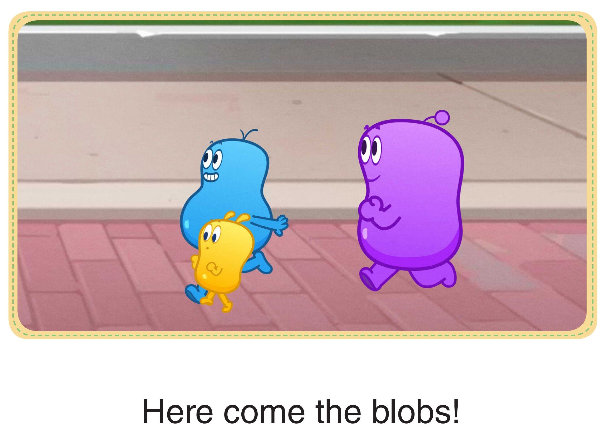 The Blobs in the House of Mirrors绘本故事第3页