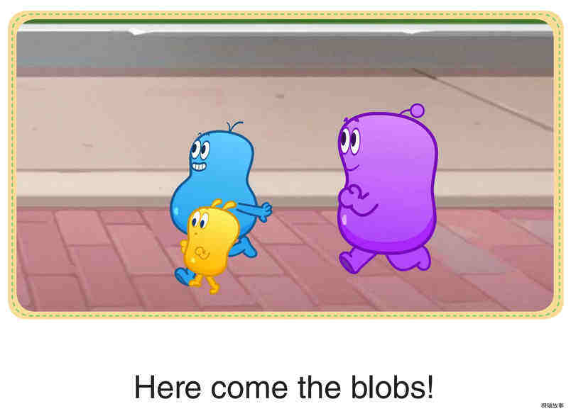 The Blobs in the House of Mirrors绘本故事第3页