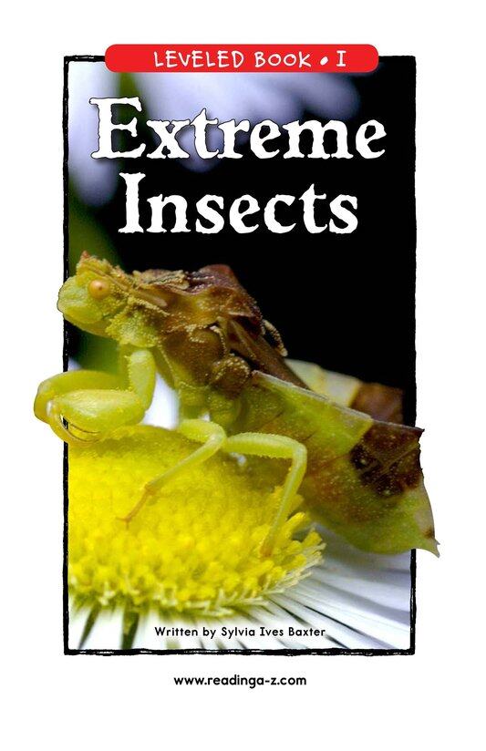 Extreme Insects绘本故事第2页