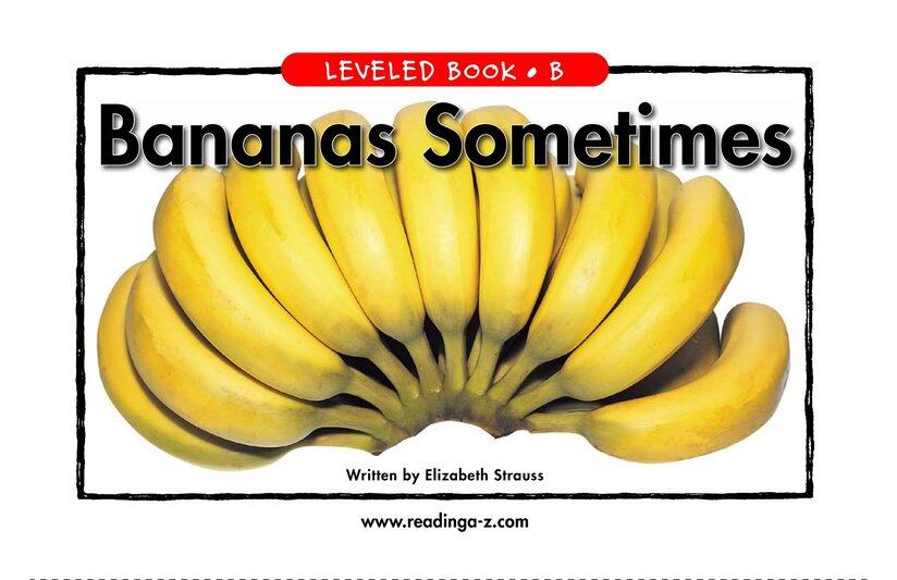 Bananas Sometimes绘本故事第2页