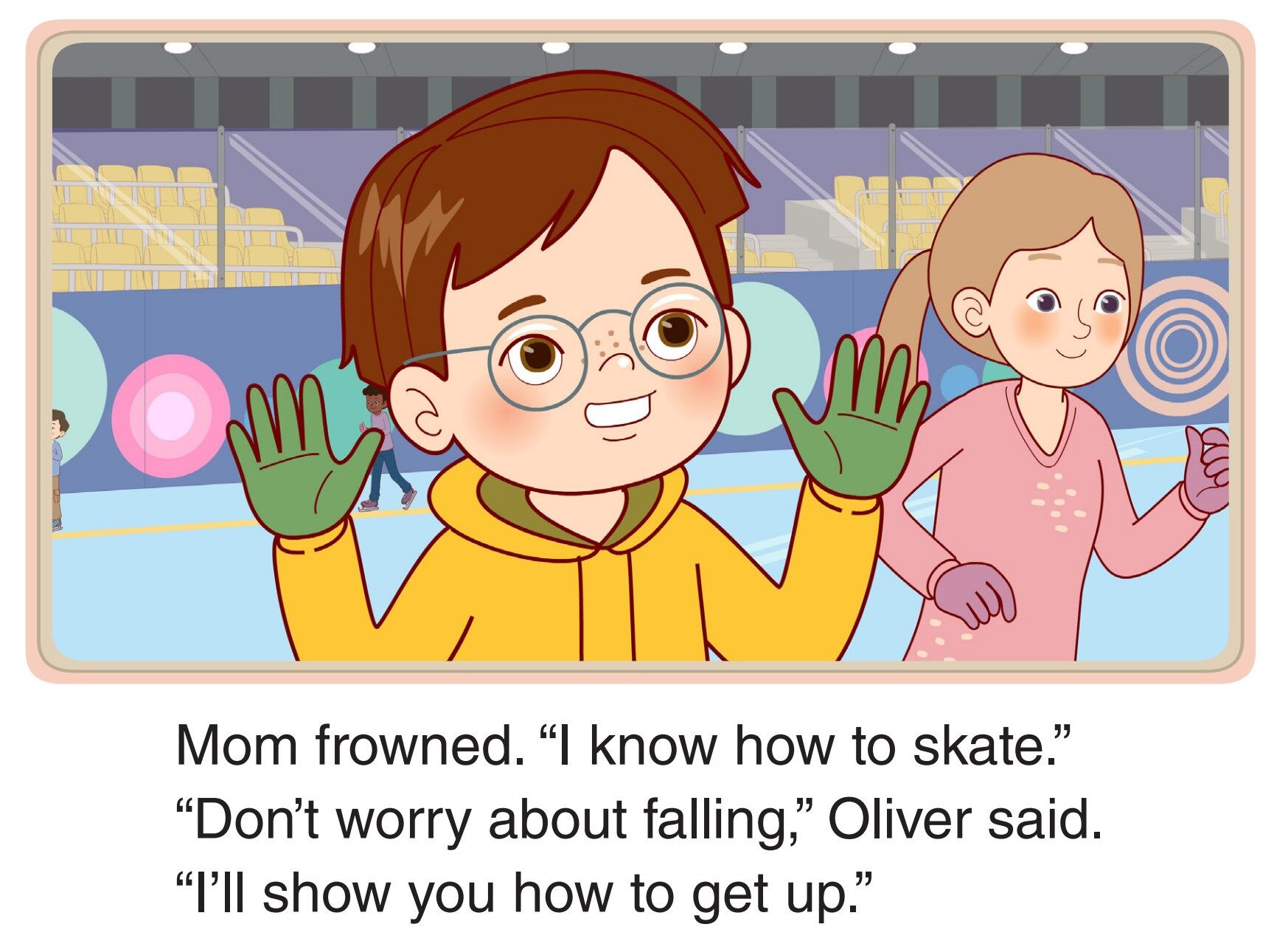 At the Ice Rink绘本故事第5页