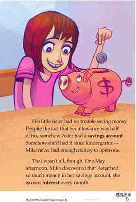 Book 1  The Kid Who Couldn't Save绘本故事第5页
