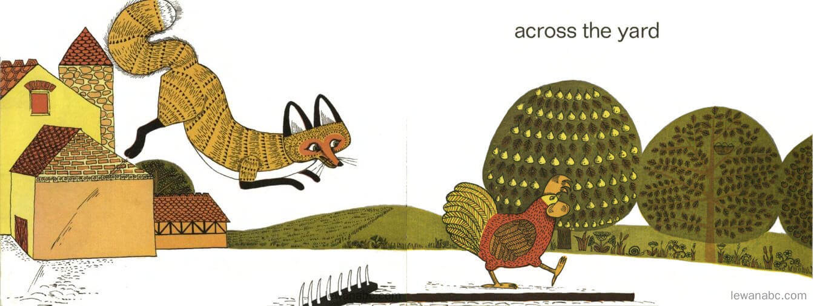 (16周)Rosie's Walk绘本故事第5页