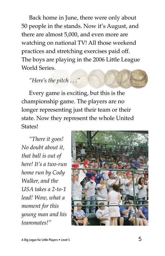 A Big League for Little Players绘本故事第4页