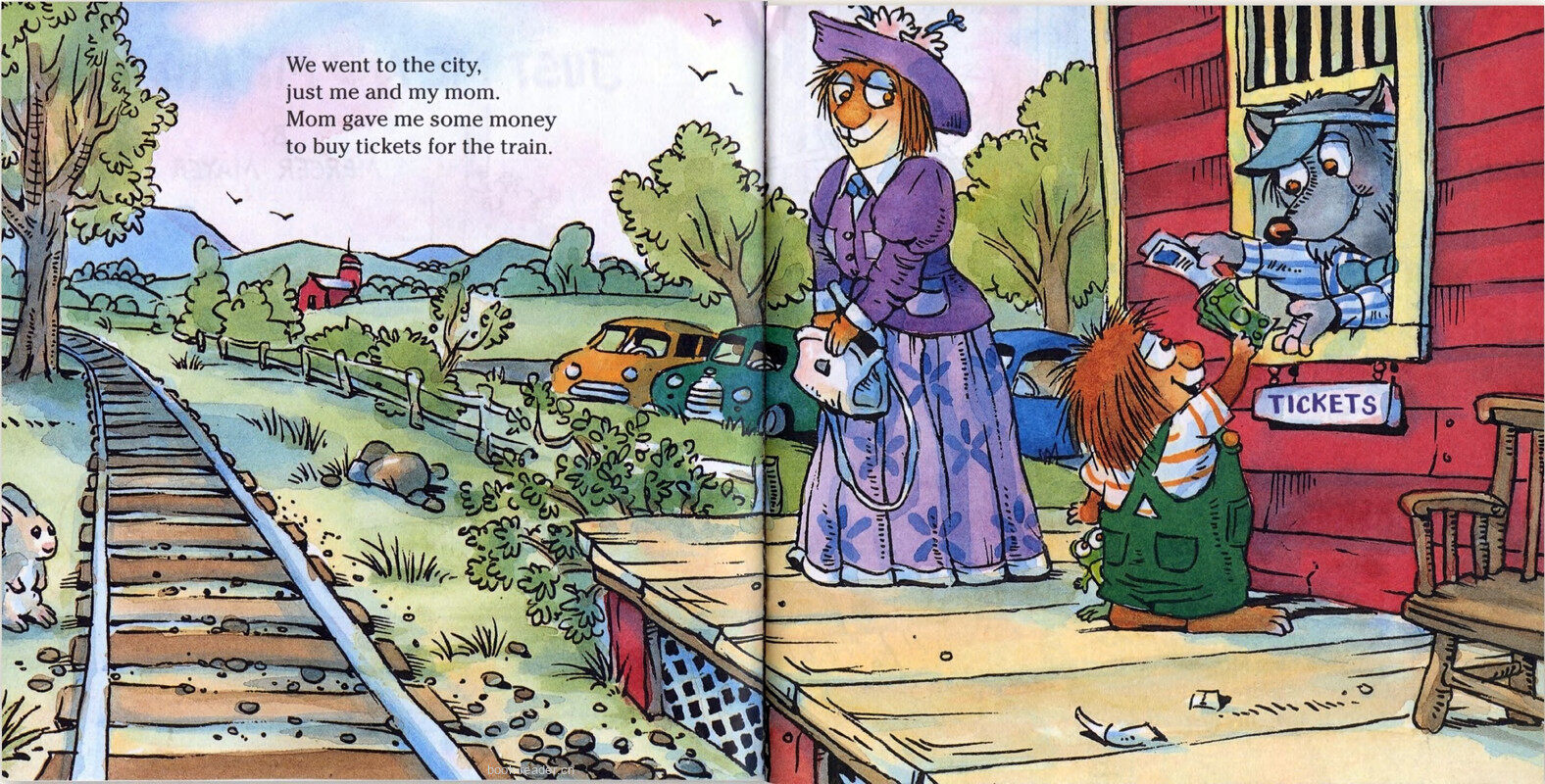 Just Me and My Mom绘本故事第3页