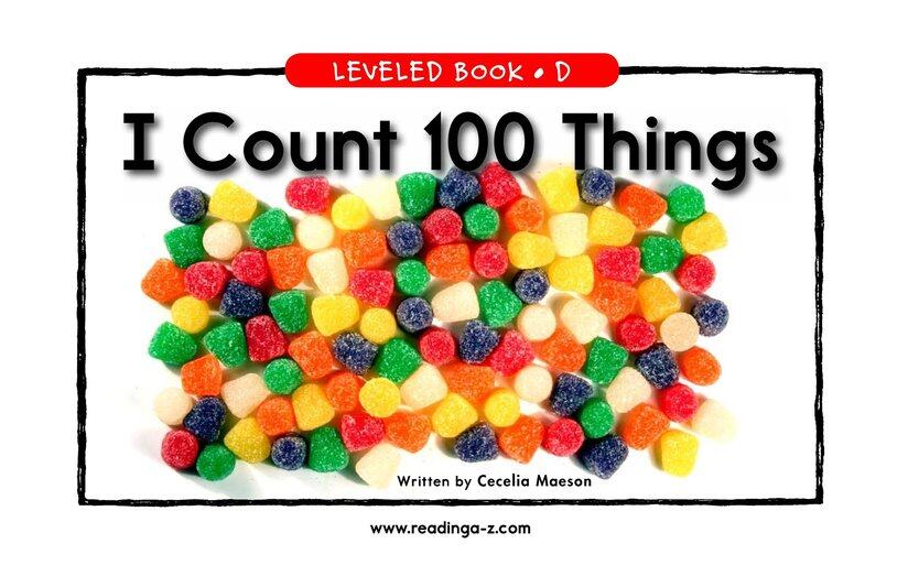 I Count 100 Things绘本故事第2页