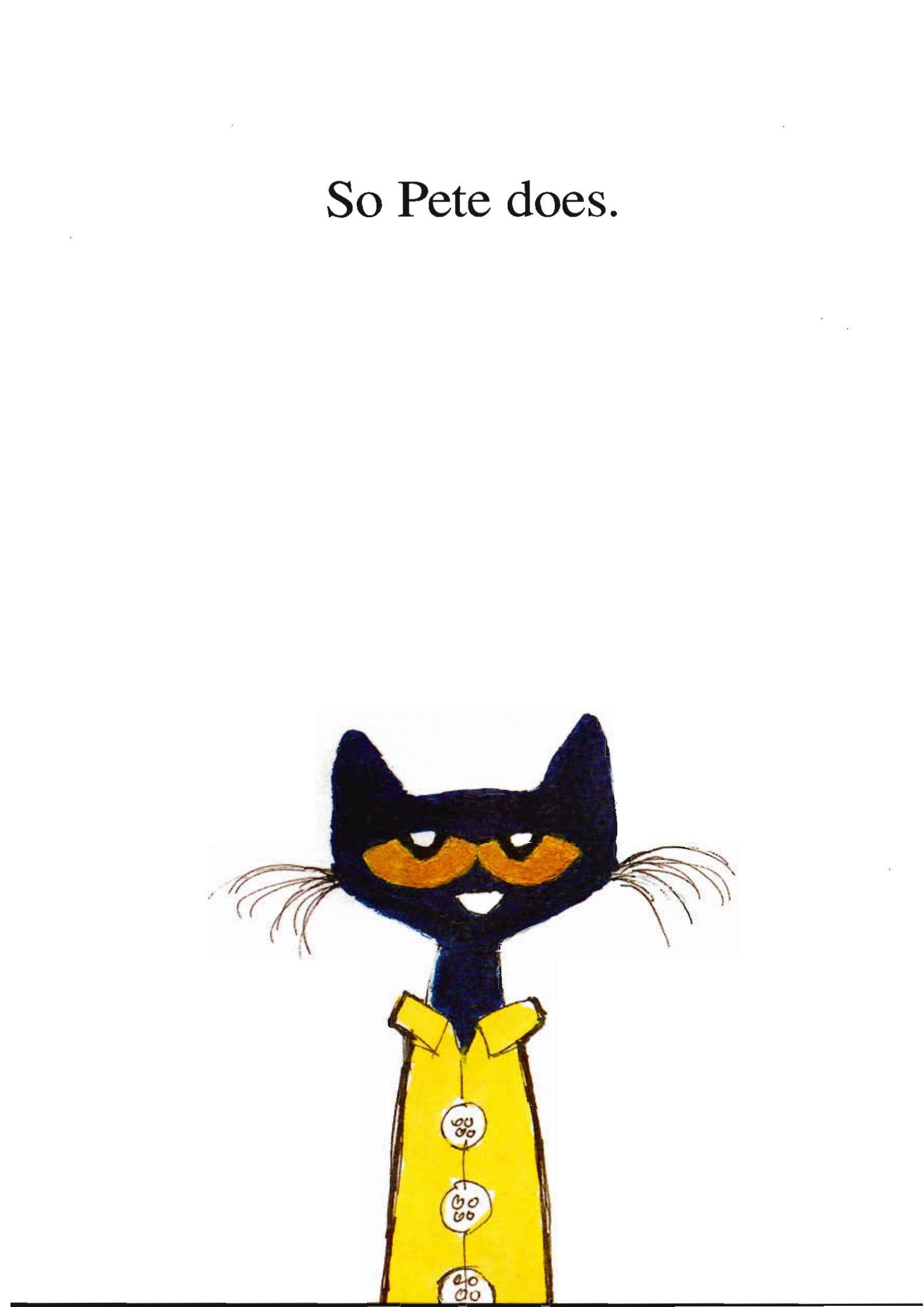Pete the Cat Too Cool For School绘本故事第5页