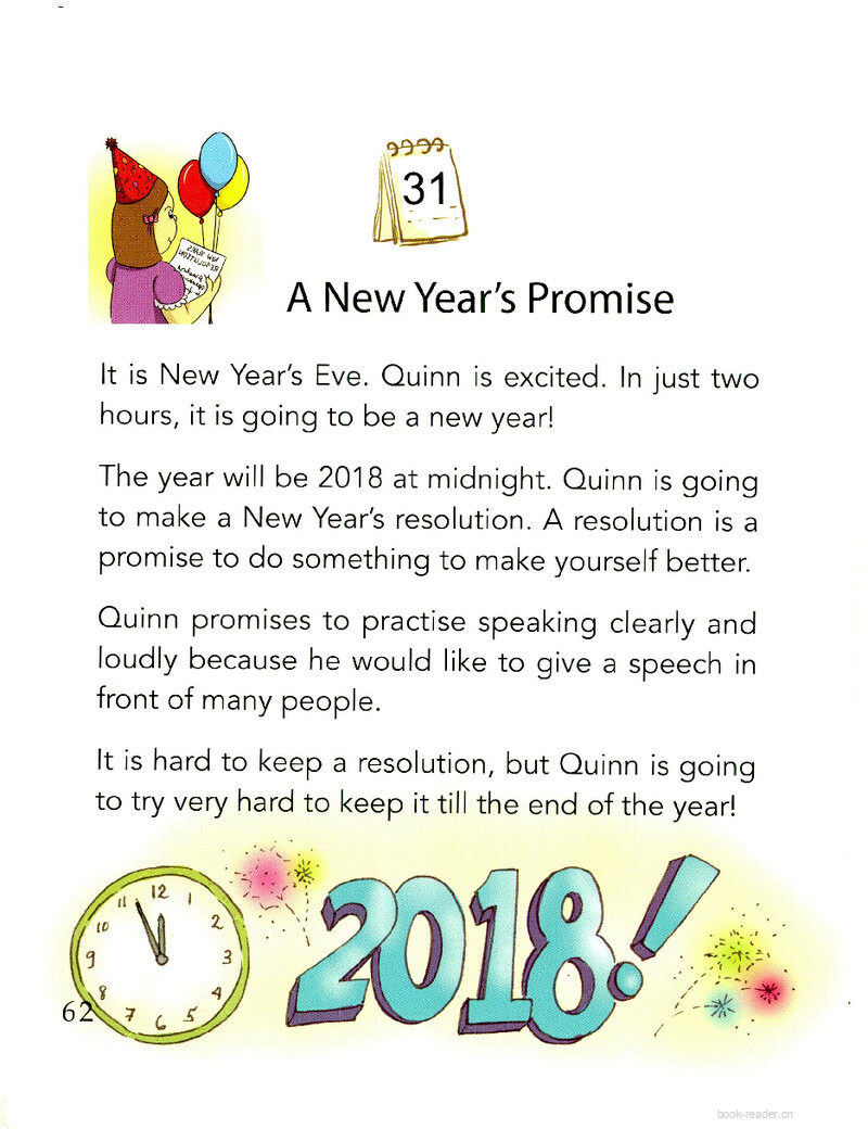  A New Year's Promise绘本故事第2页